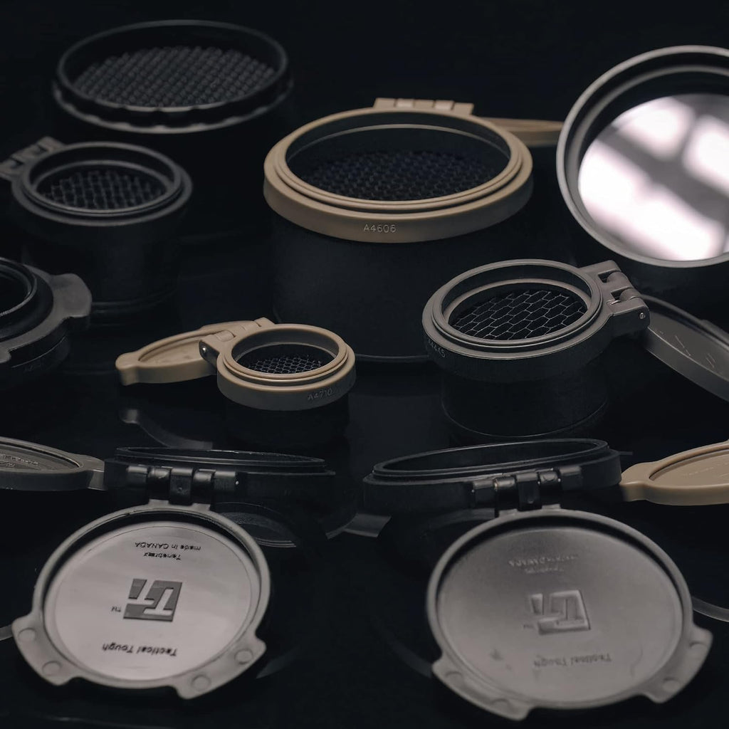 Flip Up Rifle Scope Lens Cap Covers Kit F16443