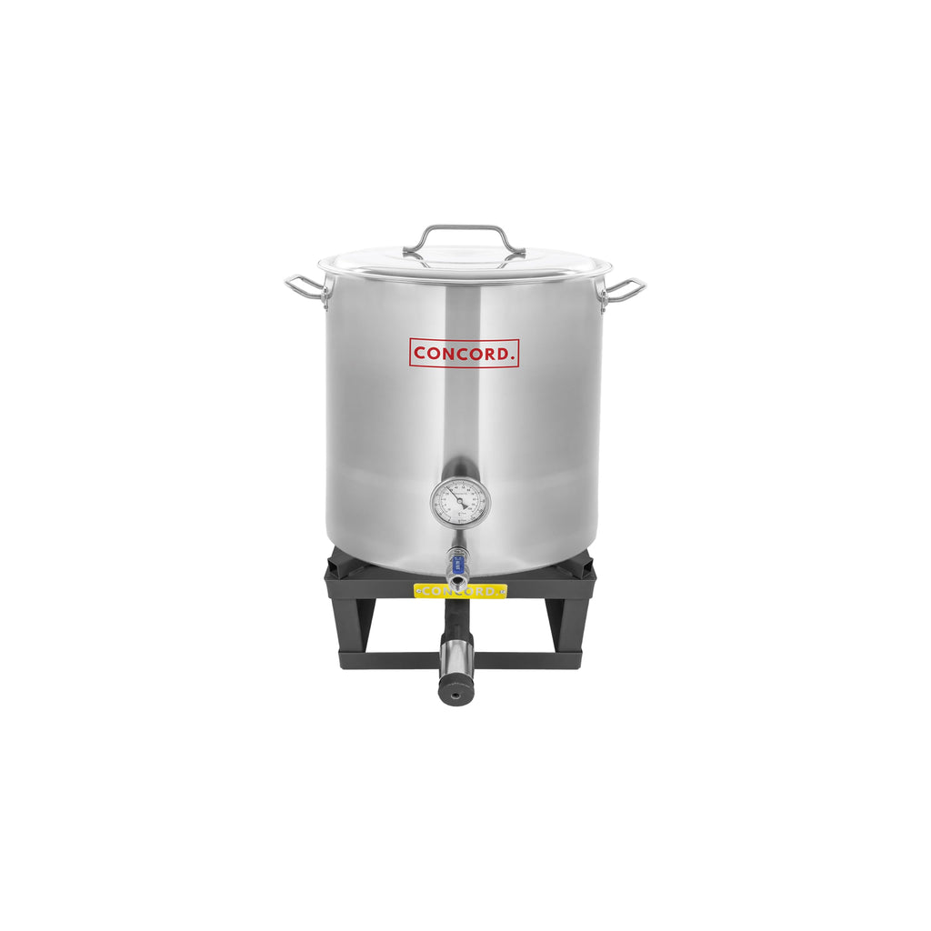 Stainless Steel 40 QT Stock Pot + Propane Burner E298