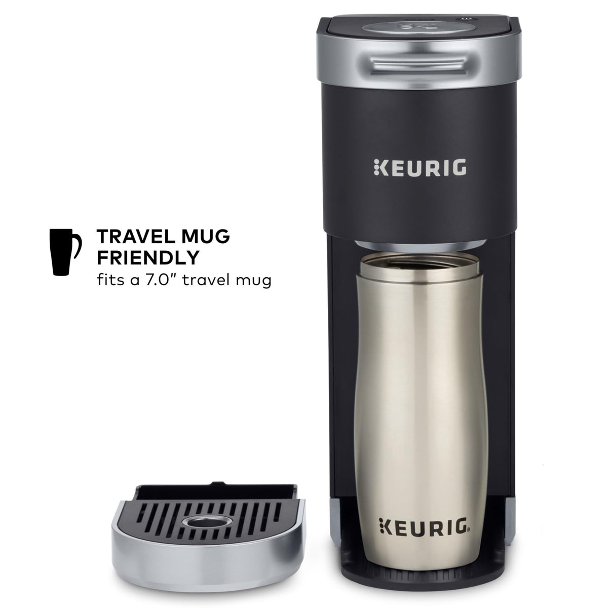 Single Serve K-Cup Pod Coffee Maker, Matte Black M1628