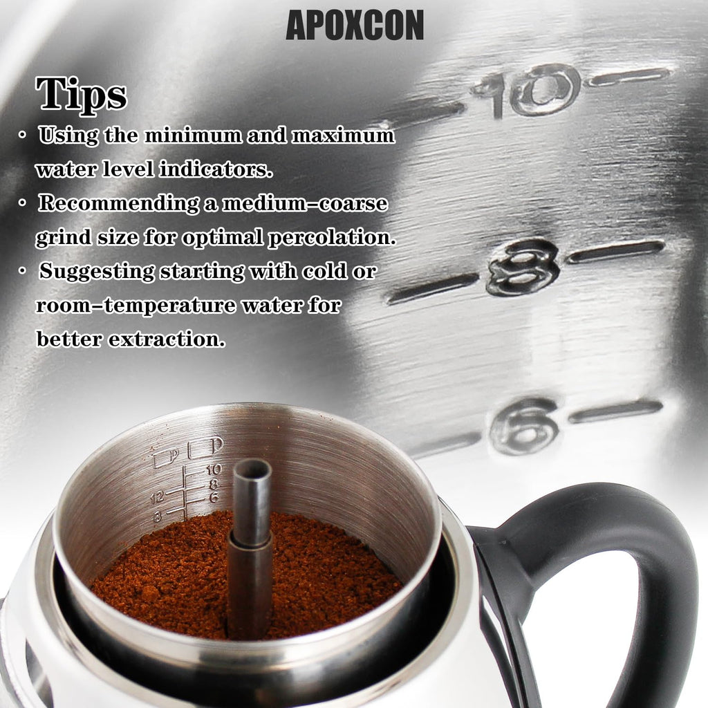 Electric Stainless Steel Coffee Percolator 10 Cup J5574