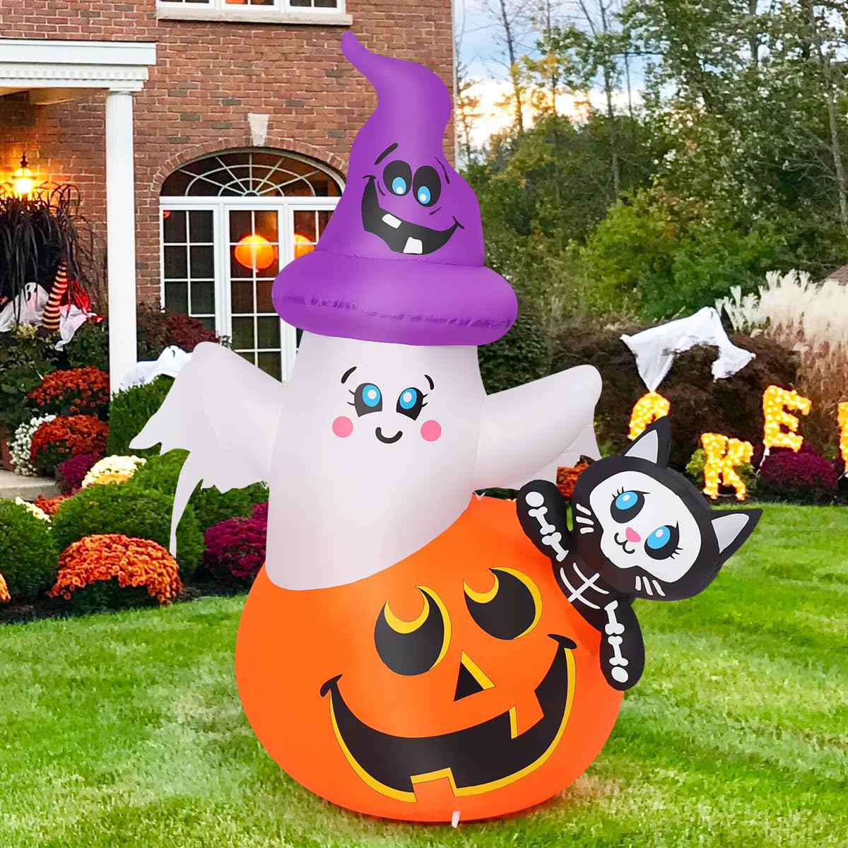 5 FT Halloween Inflatables with Built-in LEDs R967