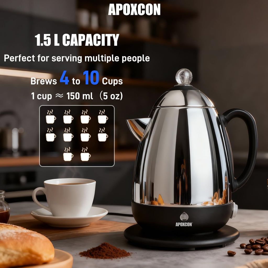 Electric Stainless Steel Coffee Percolator 10 Cup J5574