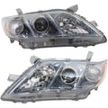 Toyota Camry Headlight 2007 2008 2009 Pair Driver and Passenger Side DOT Certified w/Bulbs I9225