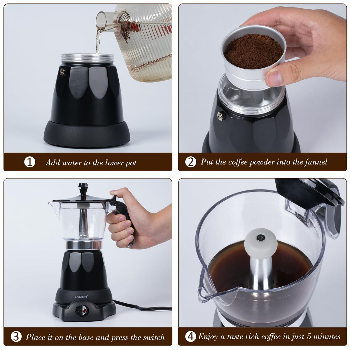 Electric Espresso Coffee Maker R726856