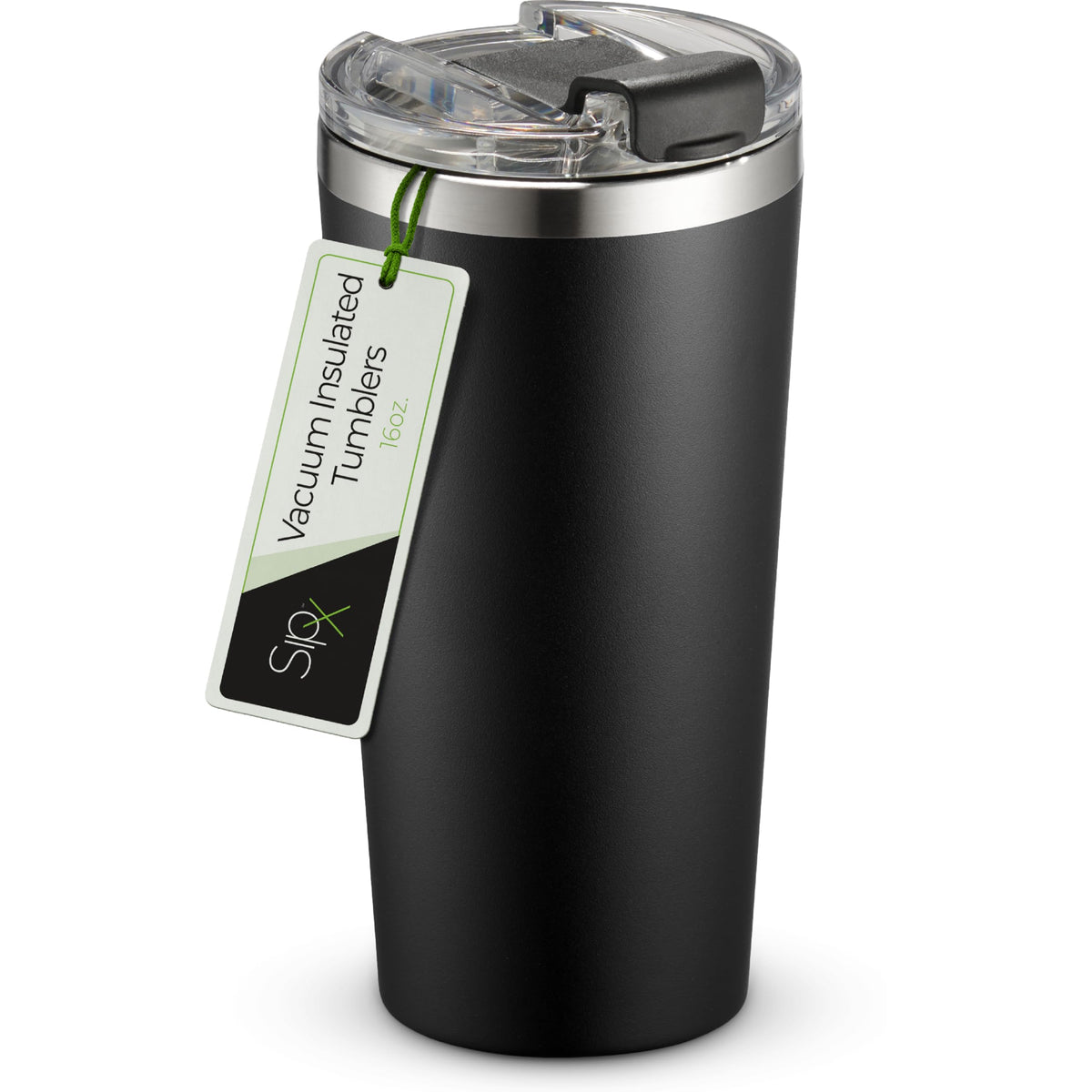 16 oz Stainless Steel Insulated Coffee Tumbler Black R601392