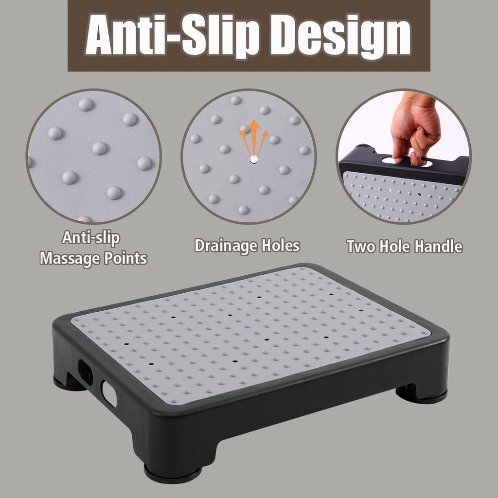 Adjustable 6-Leg Gray Step Stool V162087