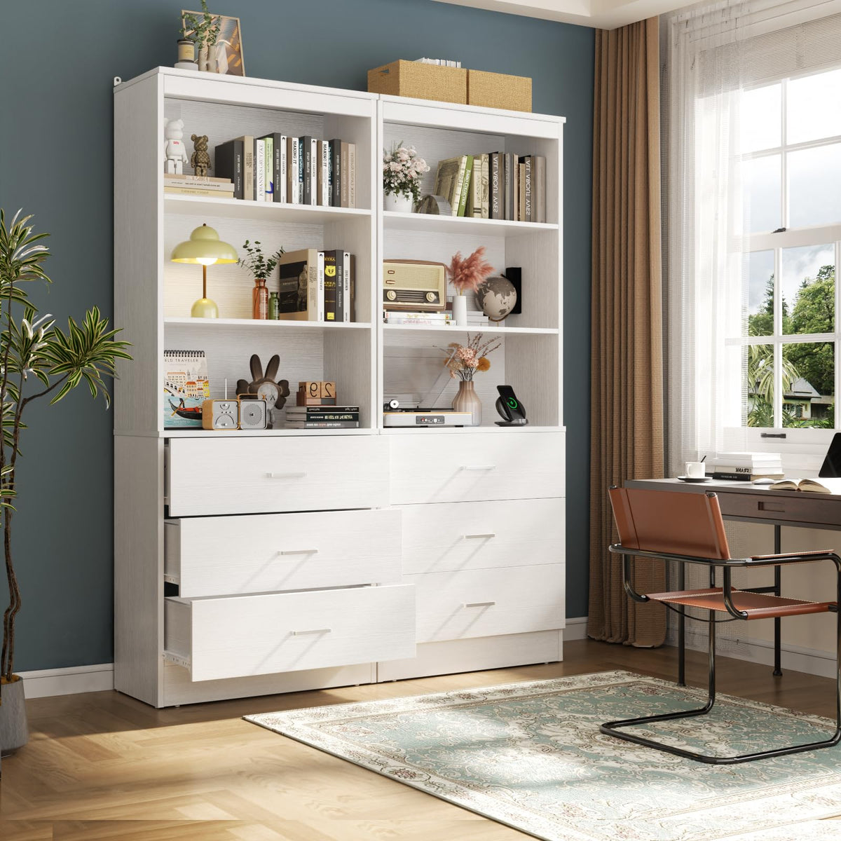 23.6" White Closet Drawers System with 3 Drawers L339