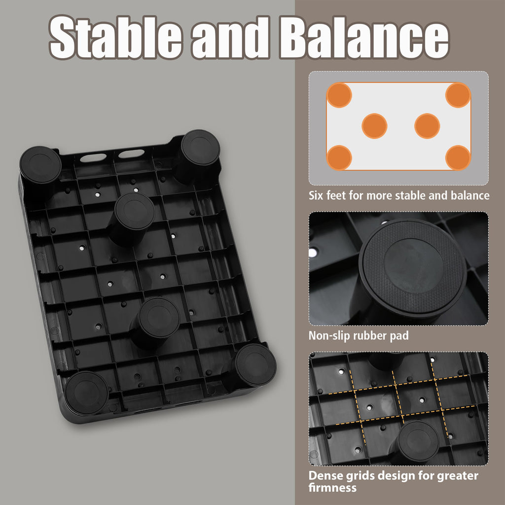 Adjustable 6-Leg Gray Step Stool V162087