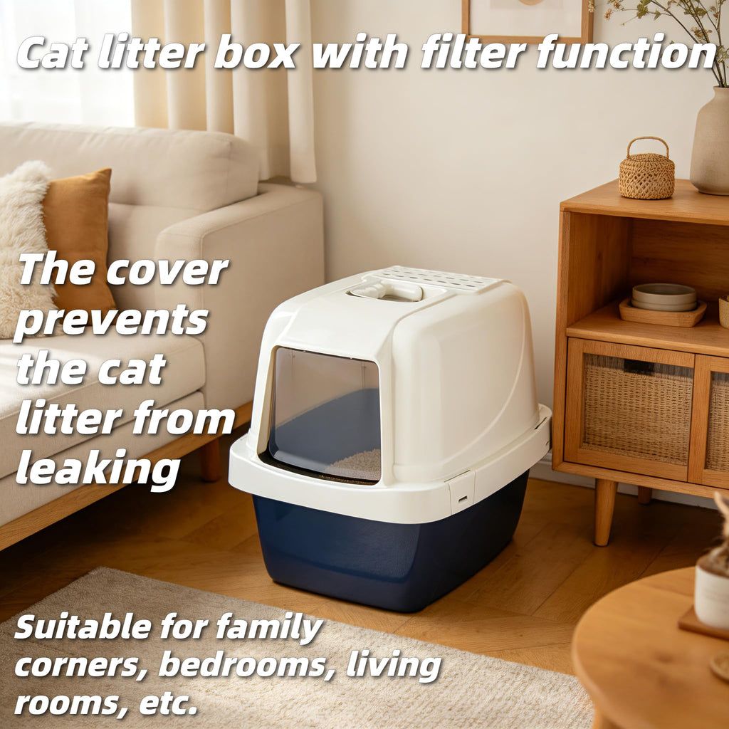Extra-Large Enclosed Hooded Cat Litter Box O225