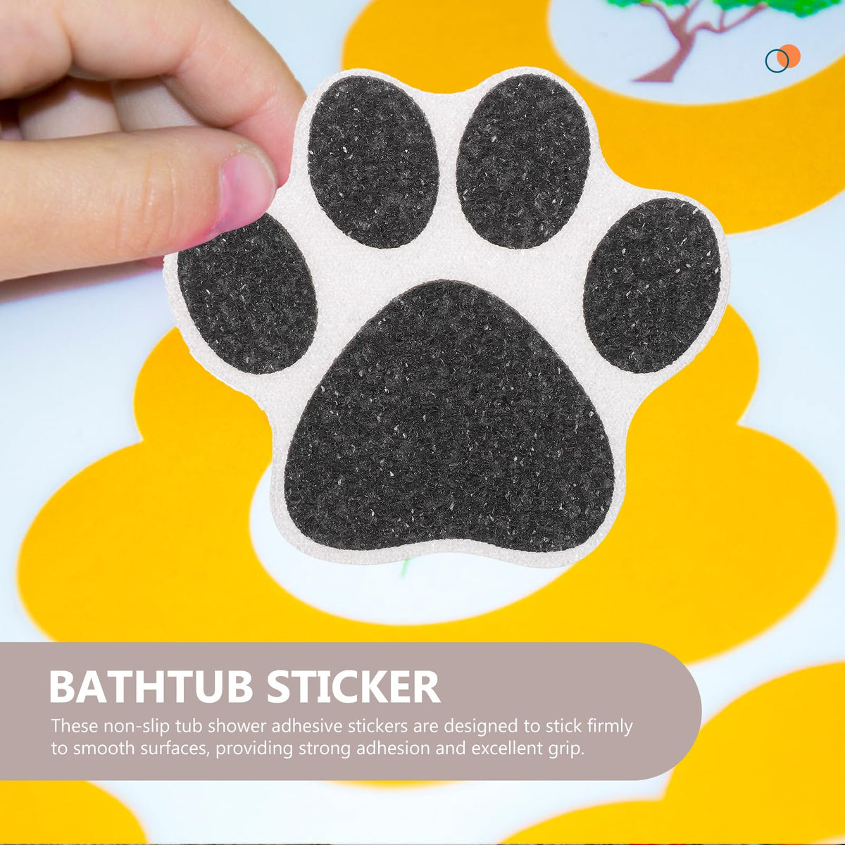 Non Slip Bathtub Stickers 10 pcs Dog Paw Decals O39105