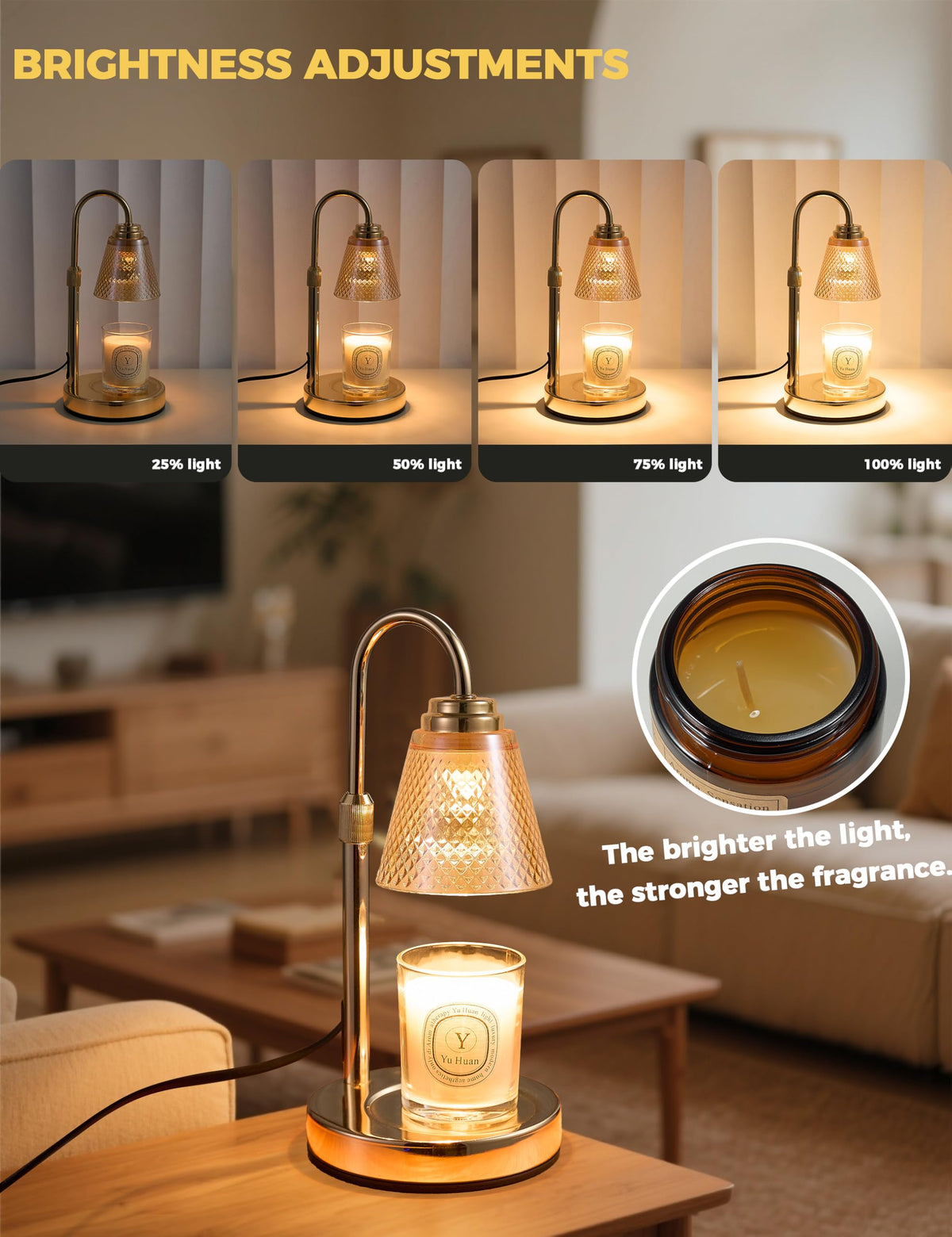 Candle Warmer Lamp with Timer Y3258